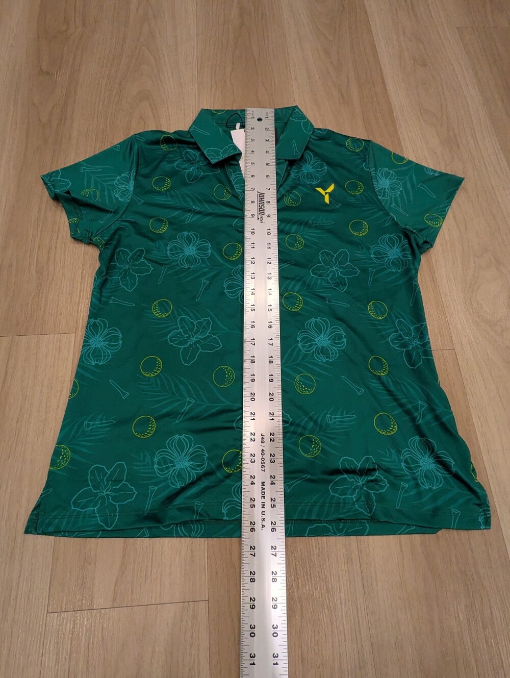 Yatta Green Golf Polo With Golf Balls And Tee Size L NWT - Picture 3 of 7